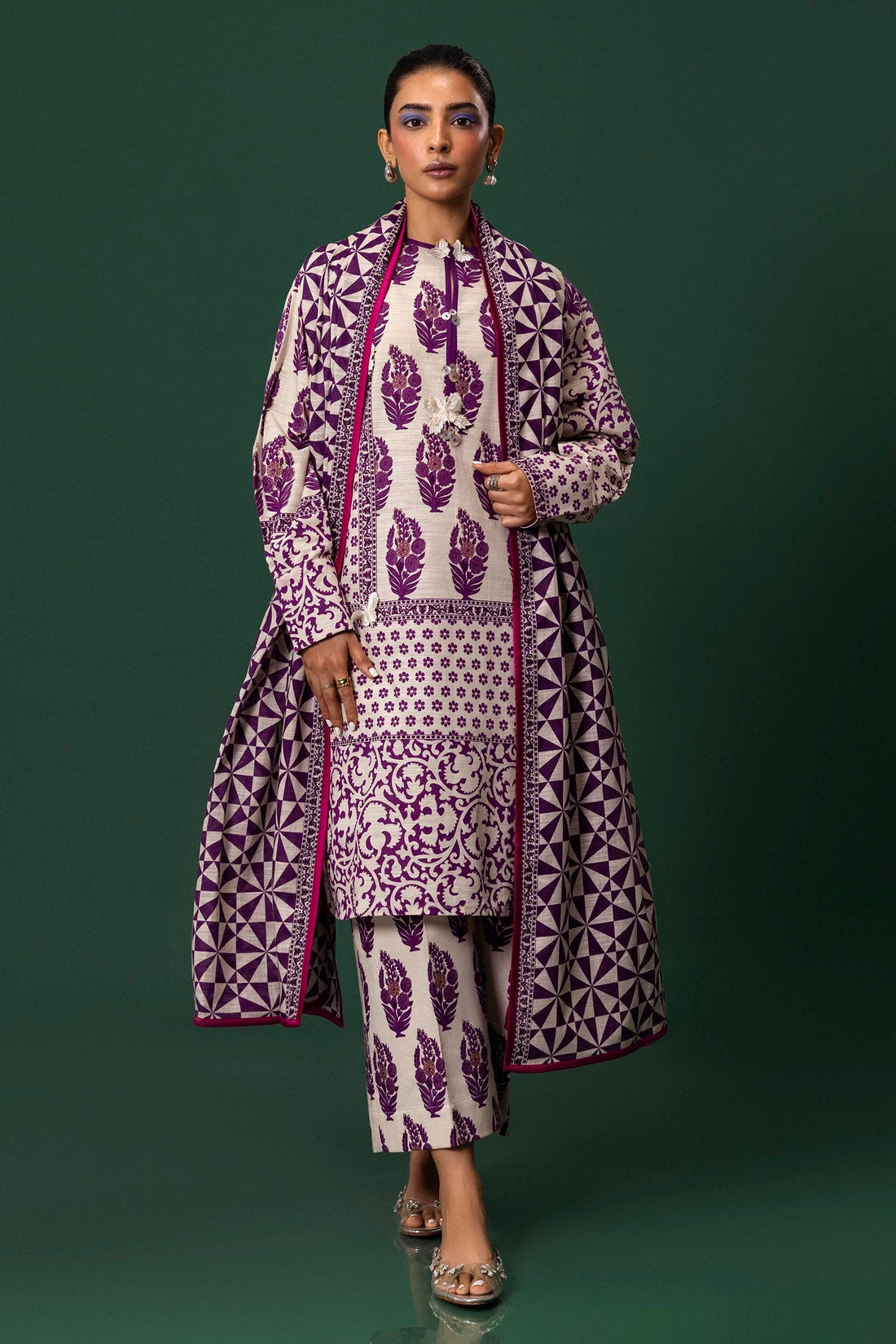 Sana Safinaz | Mahay Winter 24 | H243-009A-3CQ - Official Sana Safinaz stockist in UK - Sakeena London