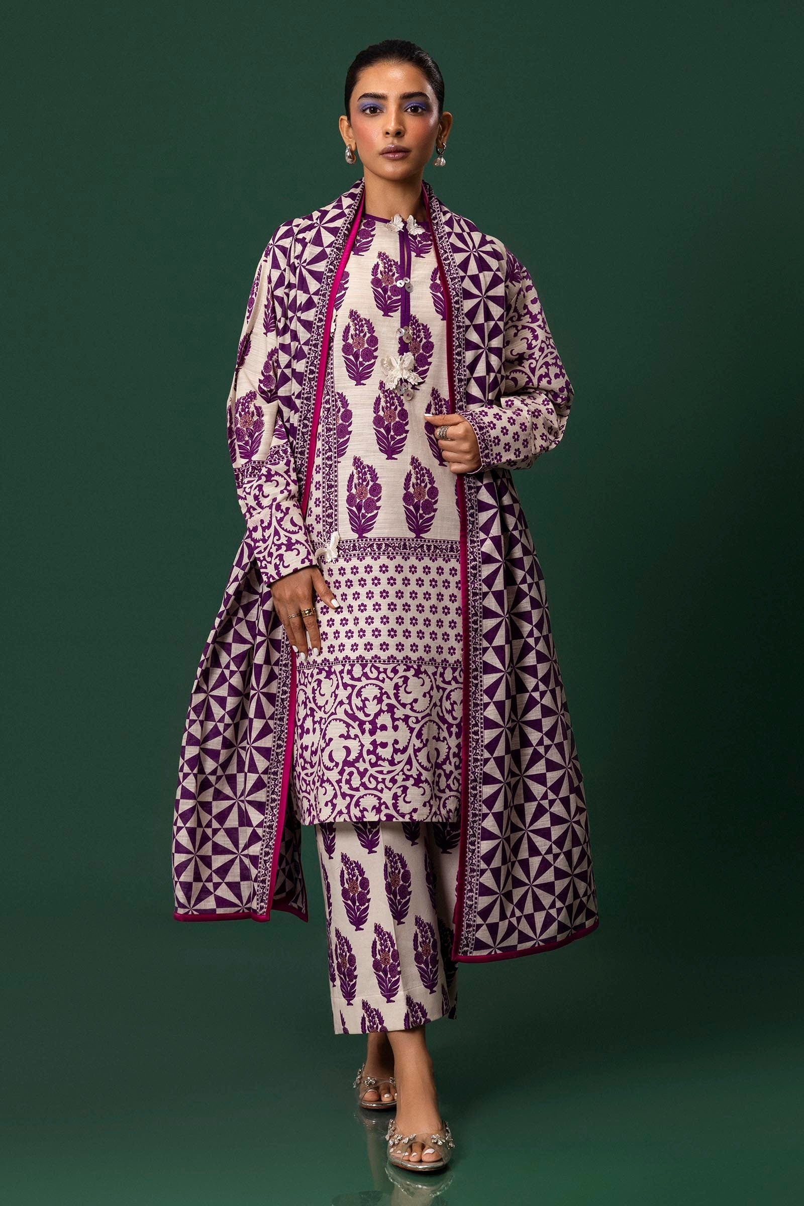 Sana Safinaz | Mahay Winter 24 | H243-009A-3CQ - Official Sana Safinaz stockist in UK - Sakeena London