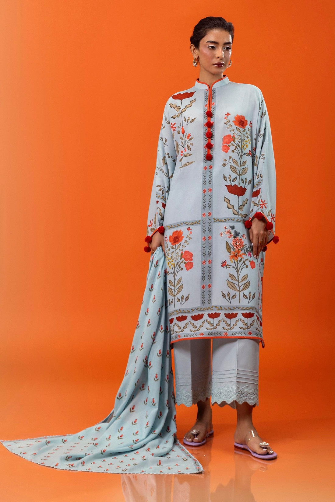 Sana Safinaz | Mahay Winter 24 | H243-010B-3DA - Official Sana Safinaz stockist in UK - Sakeena London