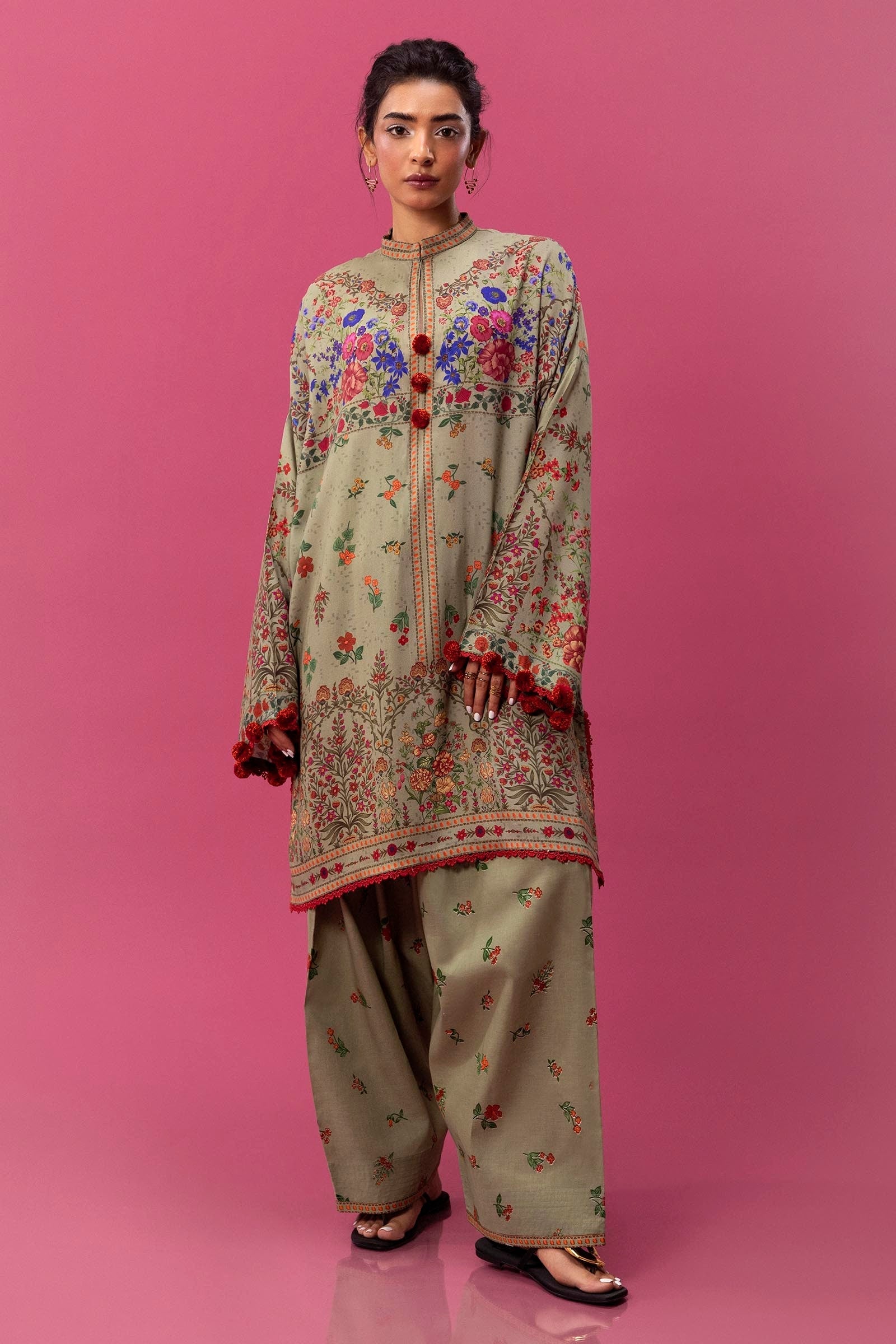 Sana Safinaz | Mahay Winter 24 | H243-011B-2C - Official Sana Safinaz stockist in UK - Sakeena London