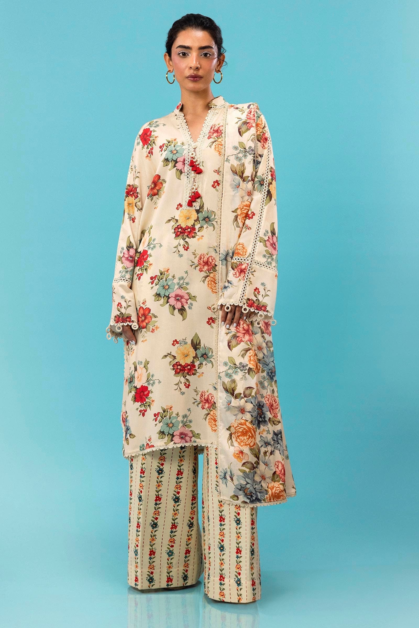 Sana Safinaz | Mahay Winter 24 | H243-014A-3DA - Official Sana Safinaz stockist in UK - Sakeena London