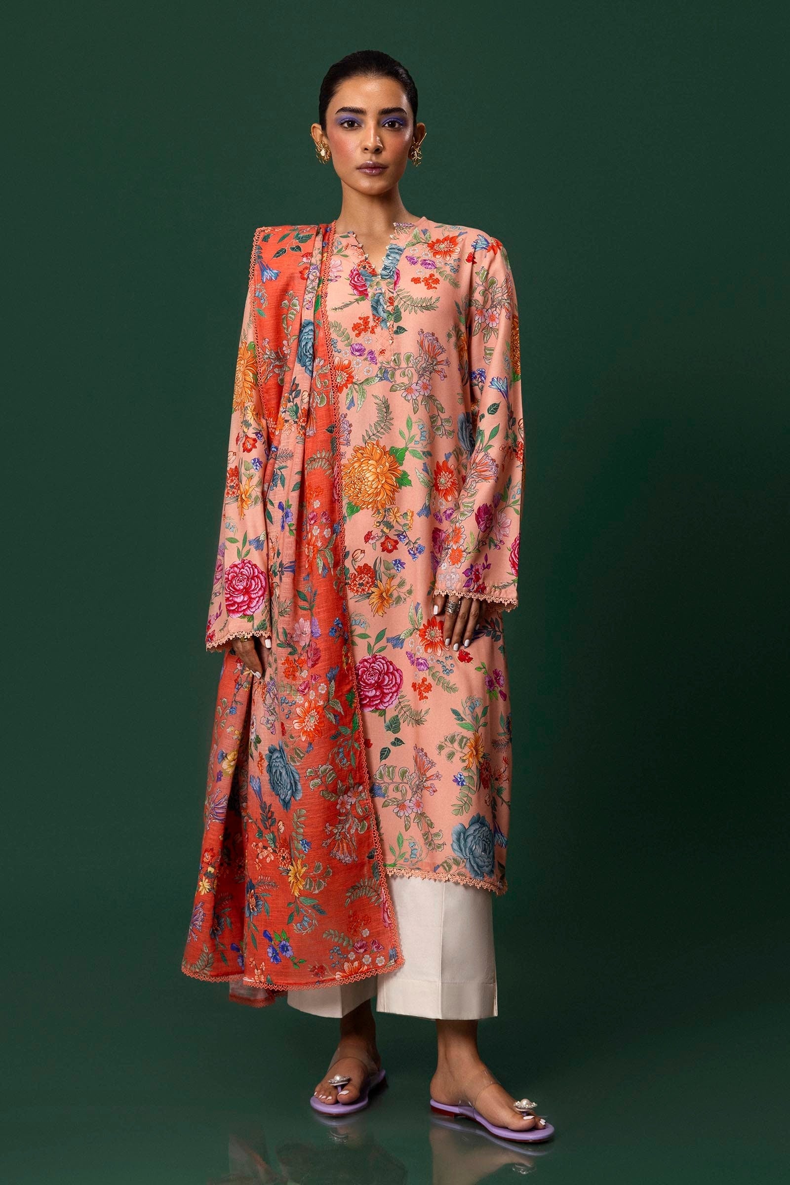 Sana Safinaz | Mahay Winter 24 | H243-015B-2BQ - Official Sana Safinaz stockist in UK - Sakeena London