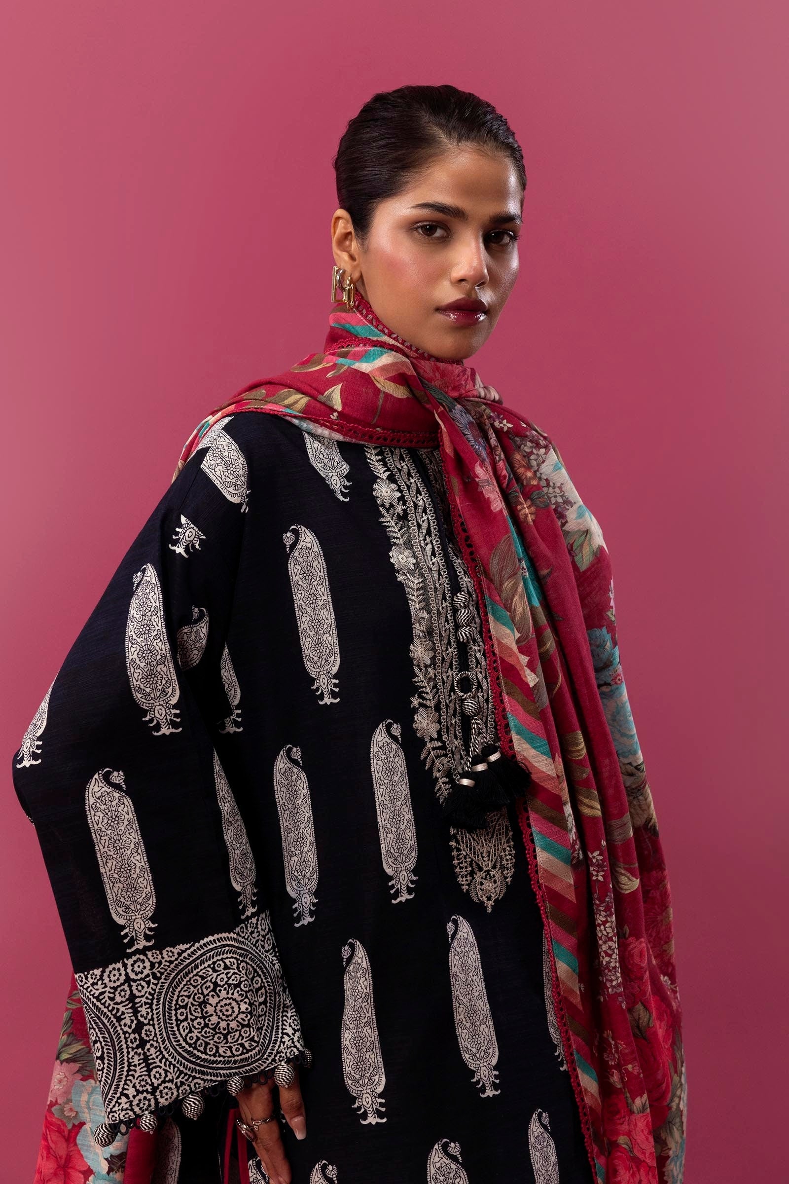 Sana Safinaz | Mahay Winter 24 | H243-016B-3CQ - Official Sana Safinaz stockist in UK - Sakeena London