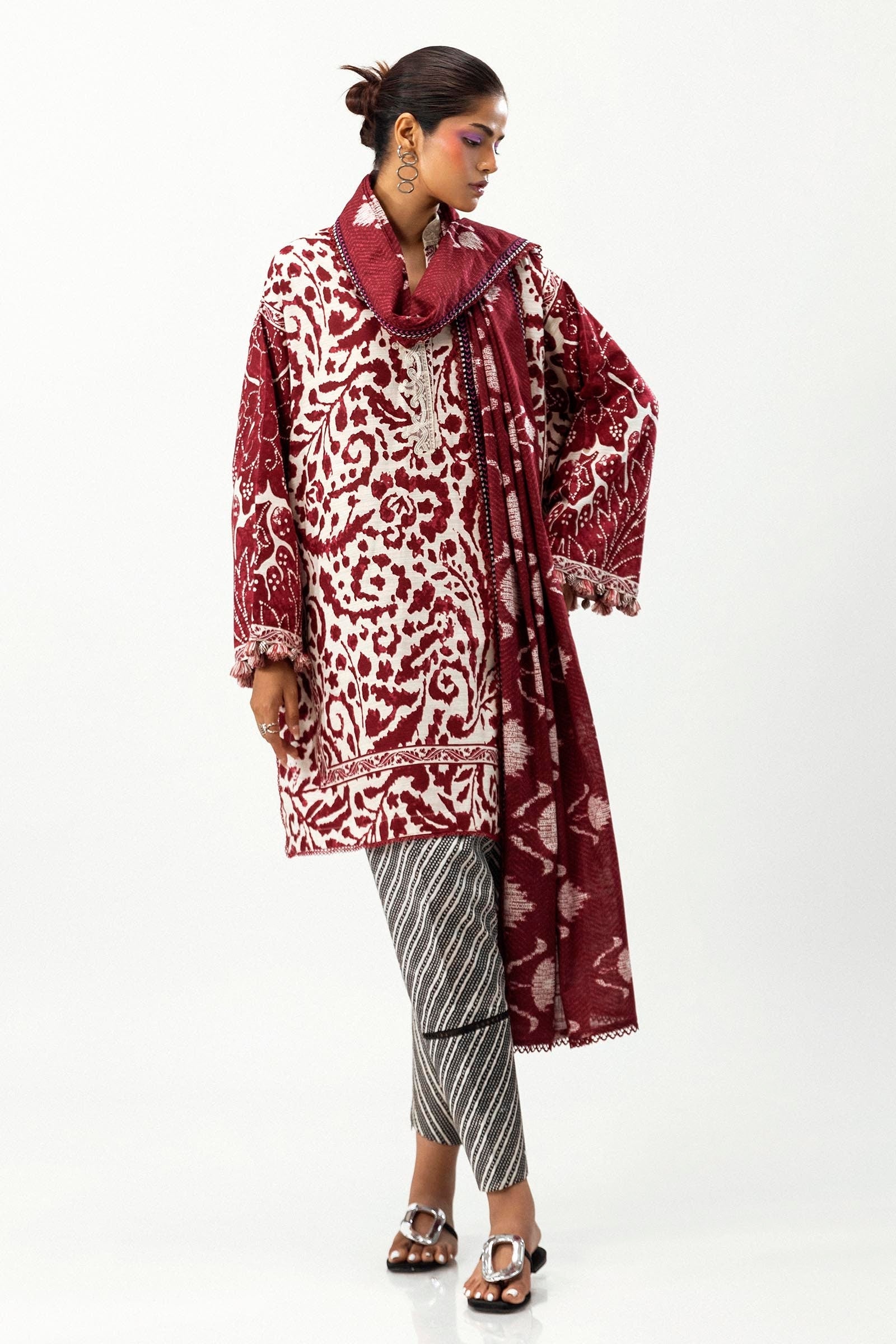 Sana Safinaz | Mahay Winter 24 | H243-018A-3CQ - Official Sana Safinaz stockist in UK - Sakeena London