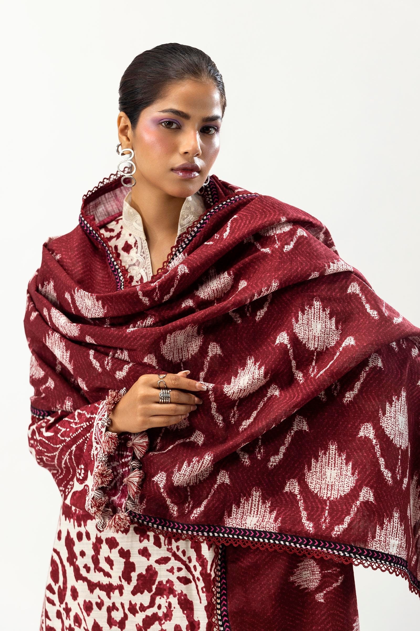 Sana Safinaz | Mahay Winter 24 | H243-018A-3CQ - Official Sana Safinaz stockist in UK - Sakeena London