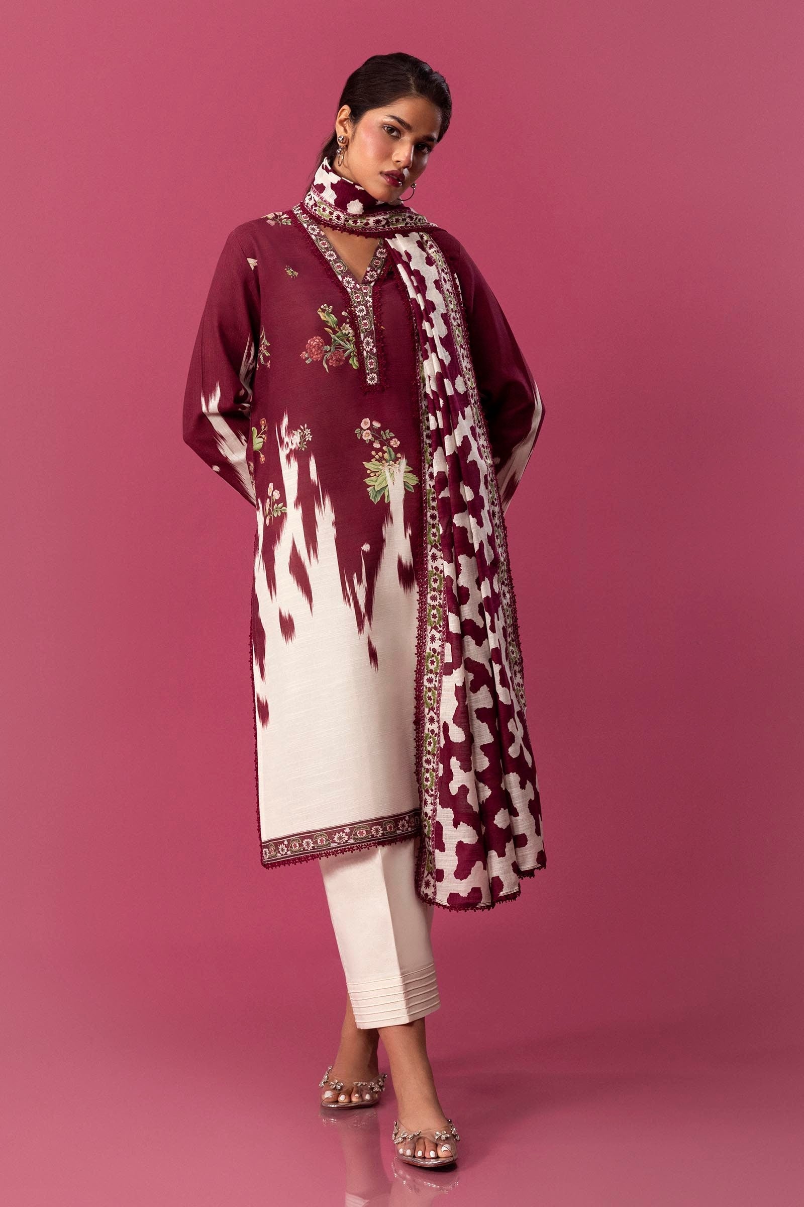 Sana Safinaz | Mahay Winter 24 | H243-021A-2BQ - Official Sana Safinaz stockist in UK - Sakeena London