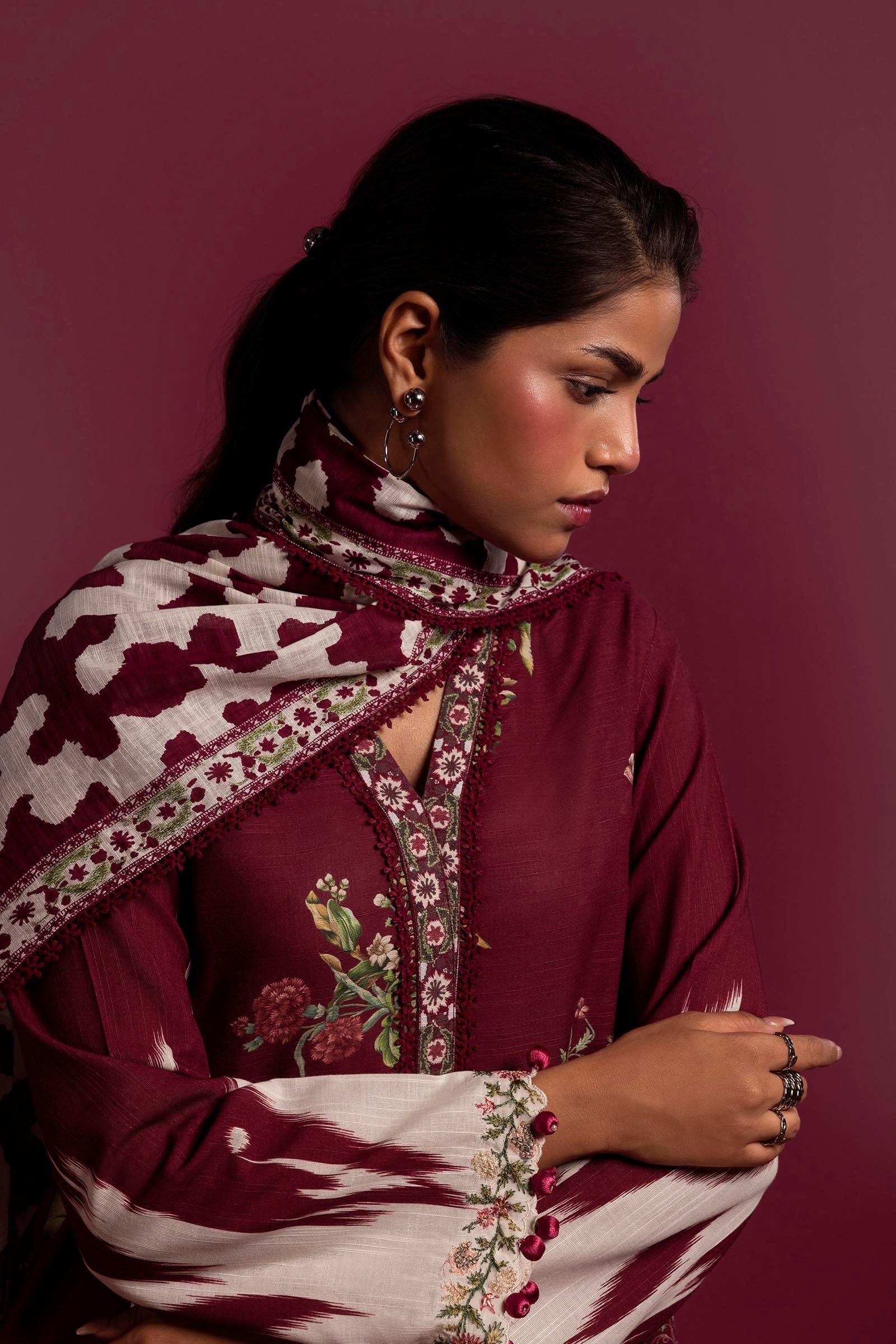 Sana Safinaz | Mahay Winter 24 | H243-021A-2BQ - Official Sana Safinaz stockist in UK - Sakeena London