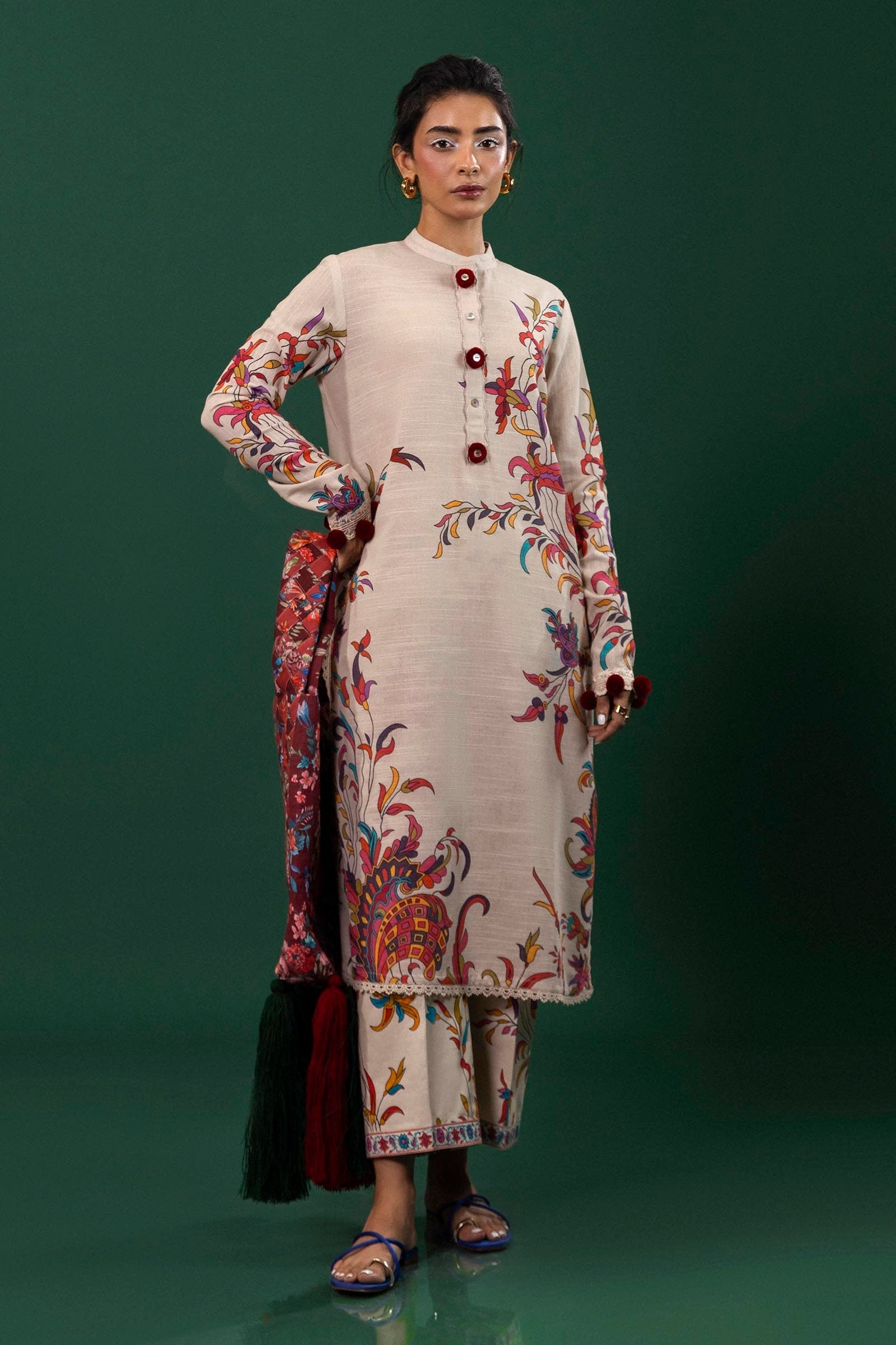 Sana Safinaz | Mahay Winter 24 | H243-022A-2AC - Official Sana Safinaz stockist in UK - Sakeena London