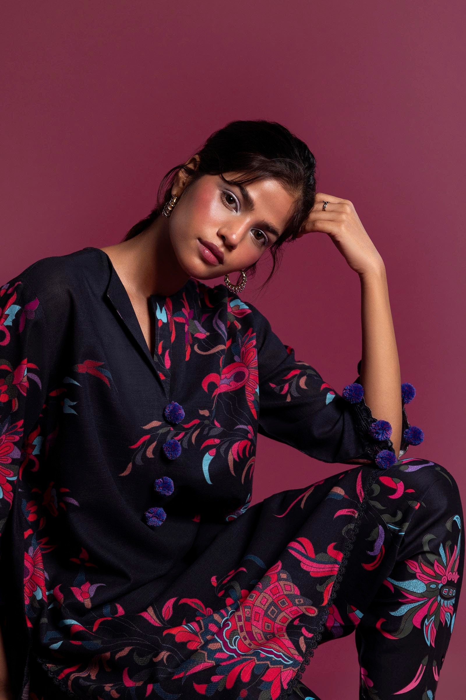 Sana Safinaz | Mahay Winter 24 | H243-022B-2AC - Official Sana Safinaz stockist in UK - Sakeena London