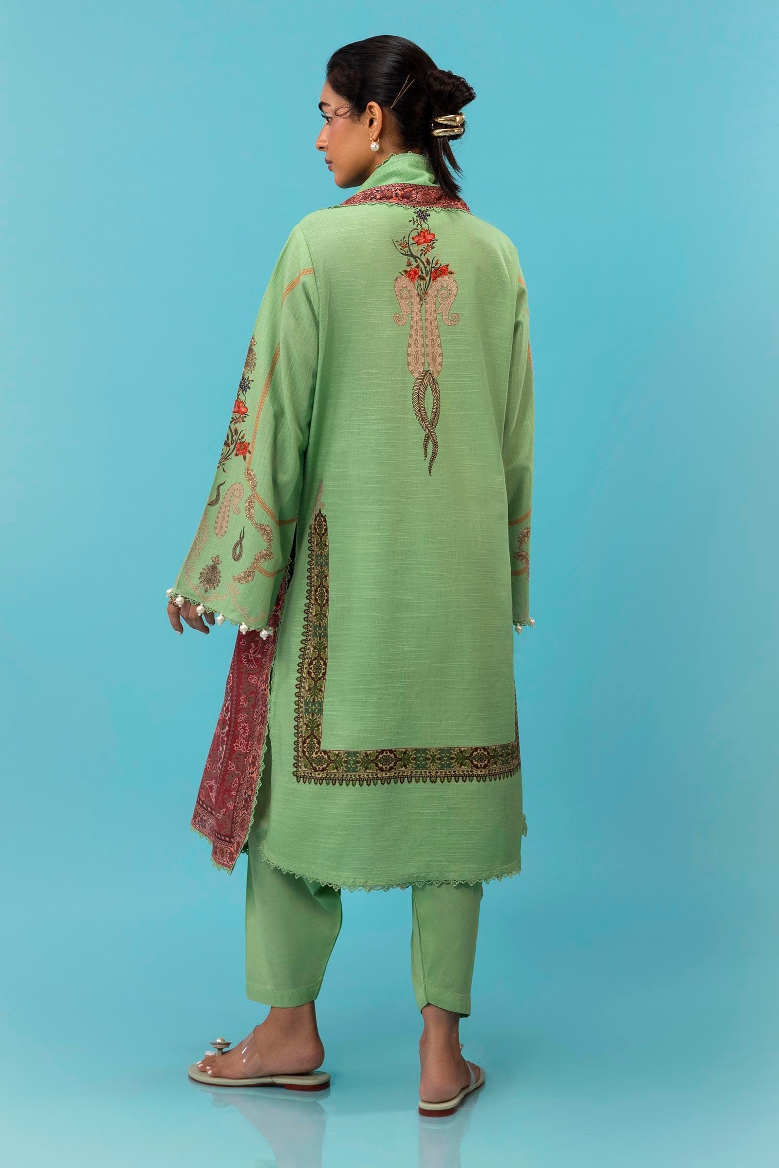 Sana Safinaz | Mahay Winter 24 | H243-025B-3CQ - Official Sana Safinaz stockist in UK - Sakeena London