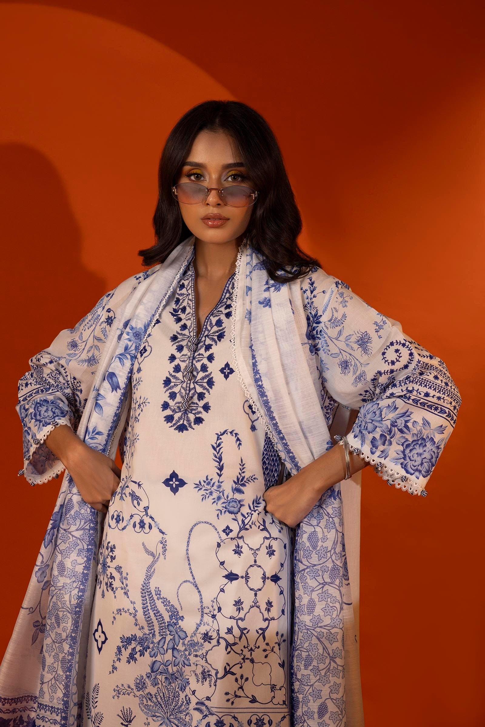 Sana Safinaz | Mahay Spring 25 | 1B - Official Sana Safinaz stockist in UK - Sakeena London