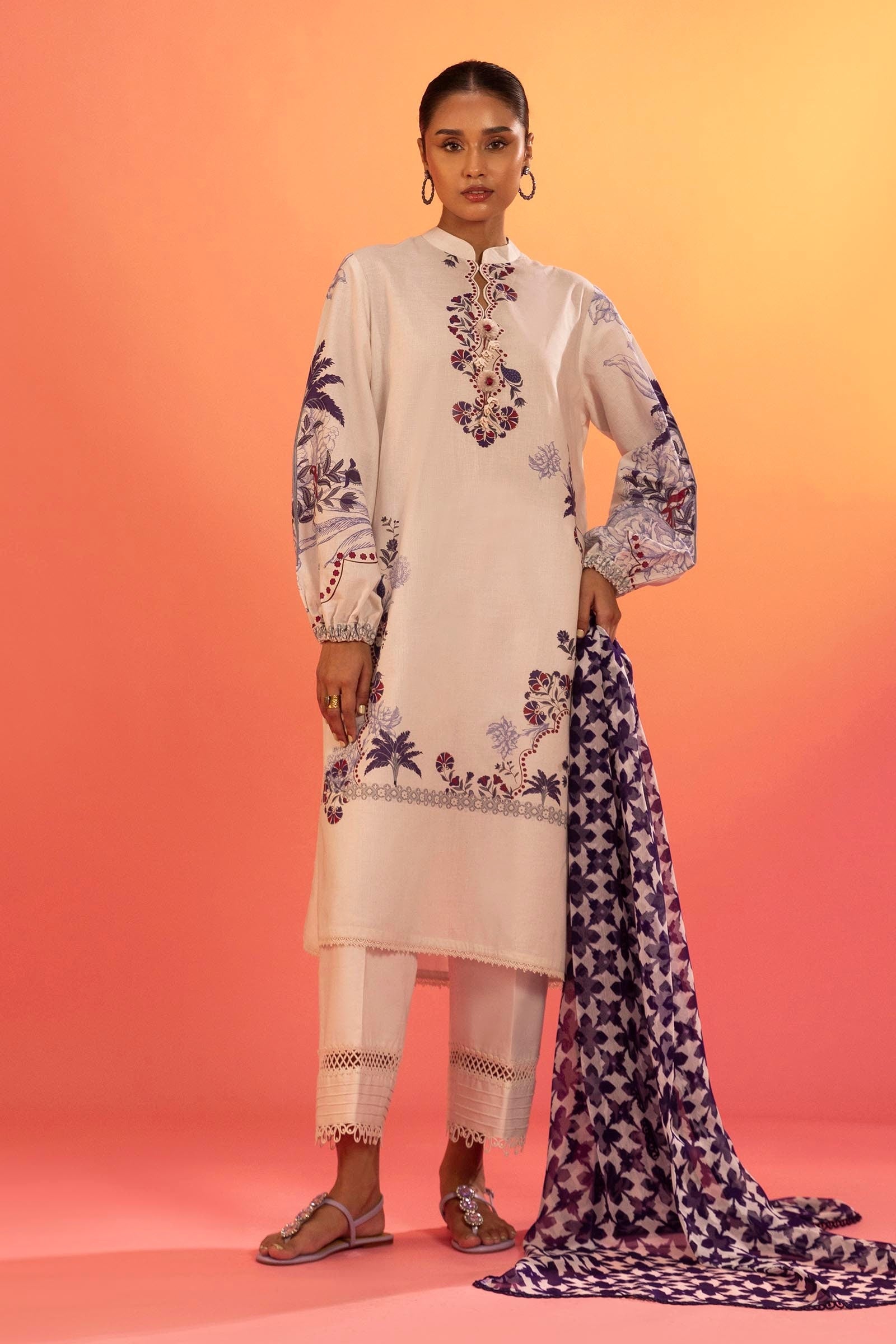Sana Safinaz | Mahay Summer 25 | 001A - Official Sana Safinaz stockist in UK - Sakeena London