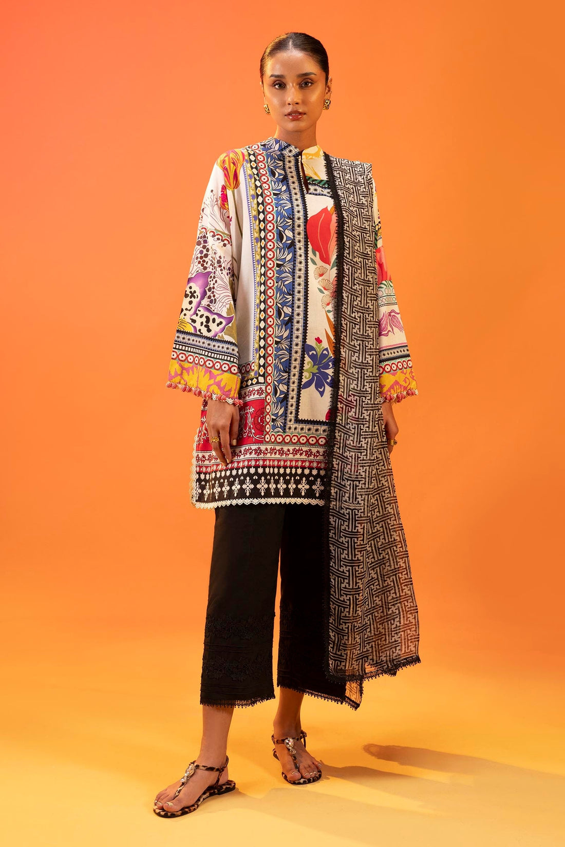 Sana Safinaz | Mahay Summer 25 | 002A - Official Sana Safinaz stockist in UK - Sakeena London