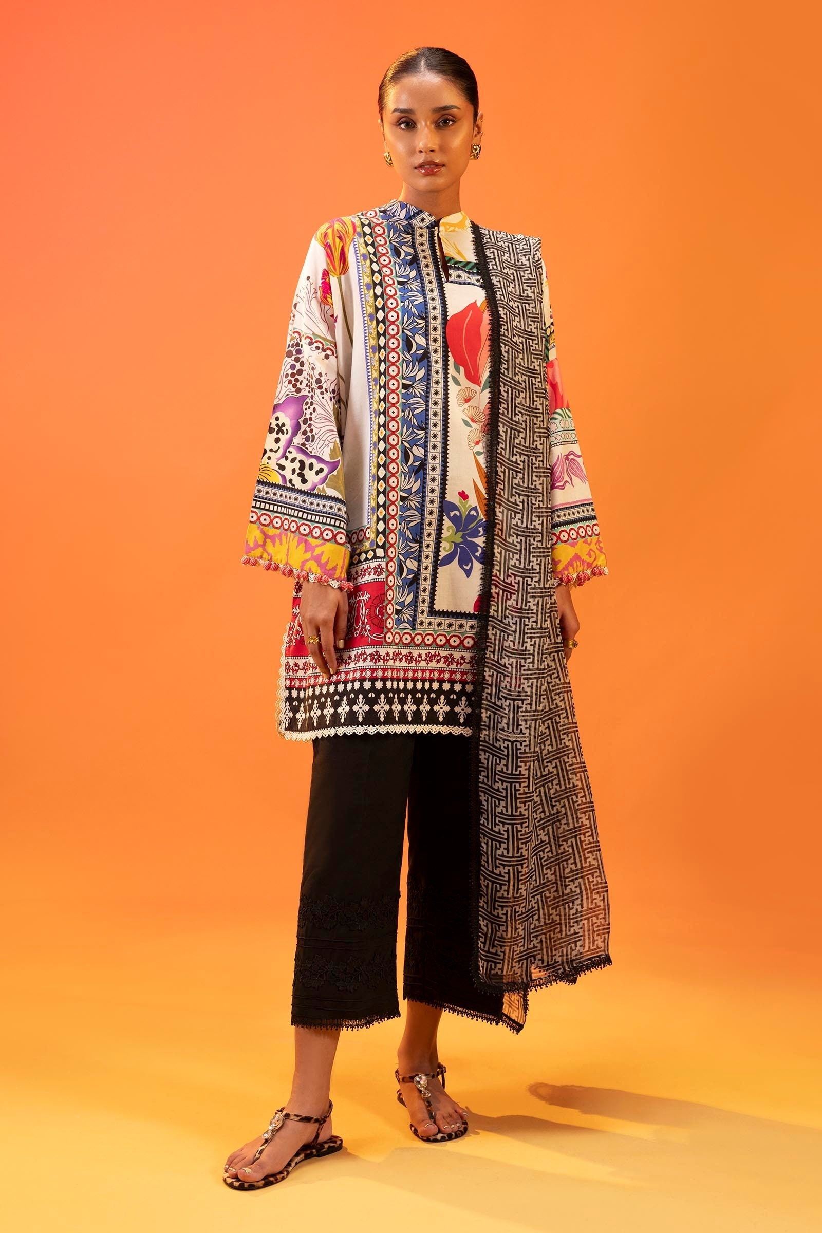 Sana Safinaz | Mahay Summer 25 | 002A - Official Sana Safinaz stockist in UK - Sakeena London