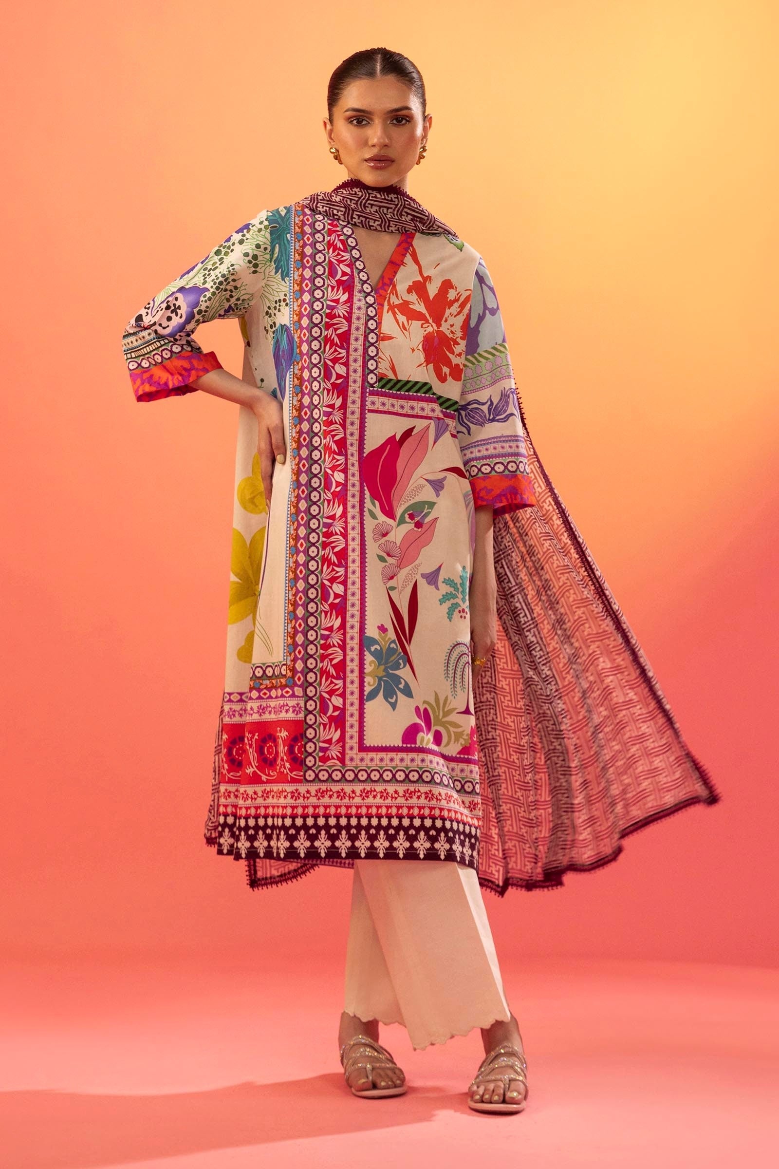 Sana Safinaz | Mahay Summer 25 | 002B - Official Sana Safinaz stockist in UK - Sakeena London