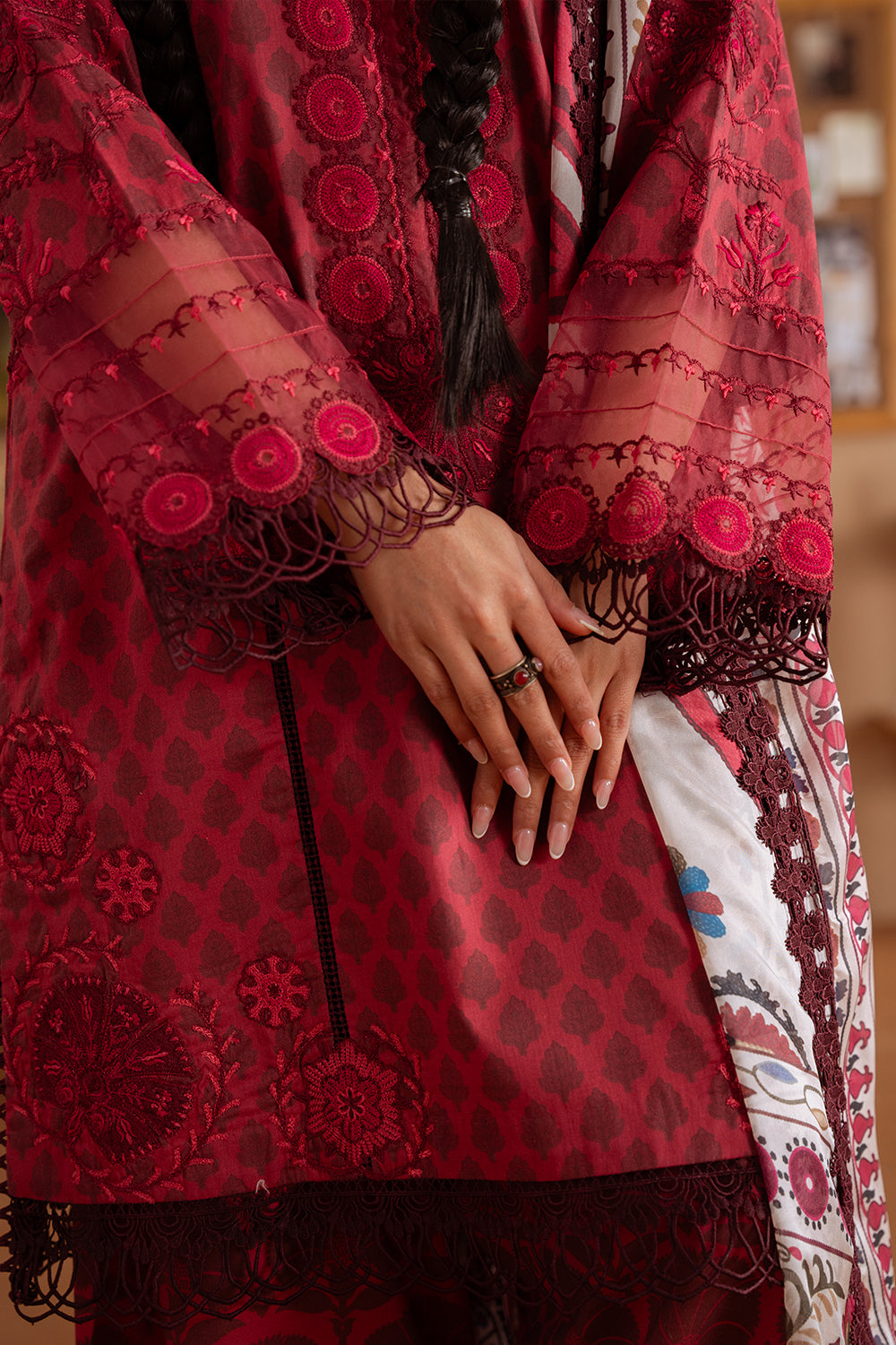 Saira Rizwan | Laanem Summer Lawn 25 | SEREN-A-SRL25-08 - Official Saira Rizwan stockist in UK - Sakeena London