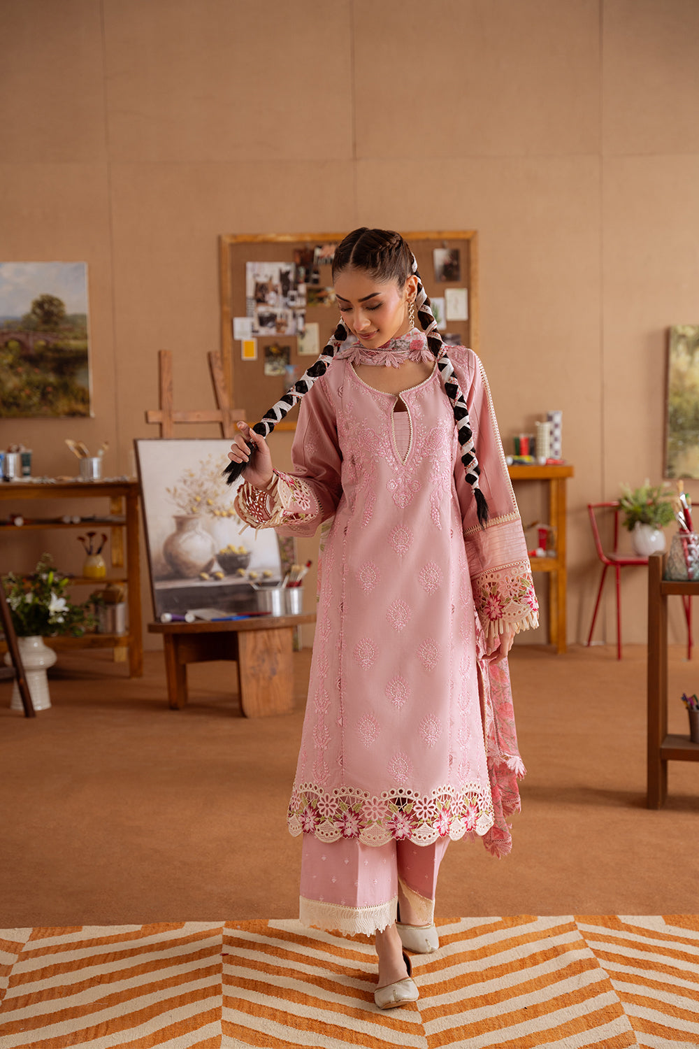 Saira Rizwan | Laanem Summer Lawn 25 | LEYLA-B-SRL25-04 - Official Saira Rizwan stockist in UK - Sakeena London