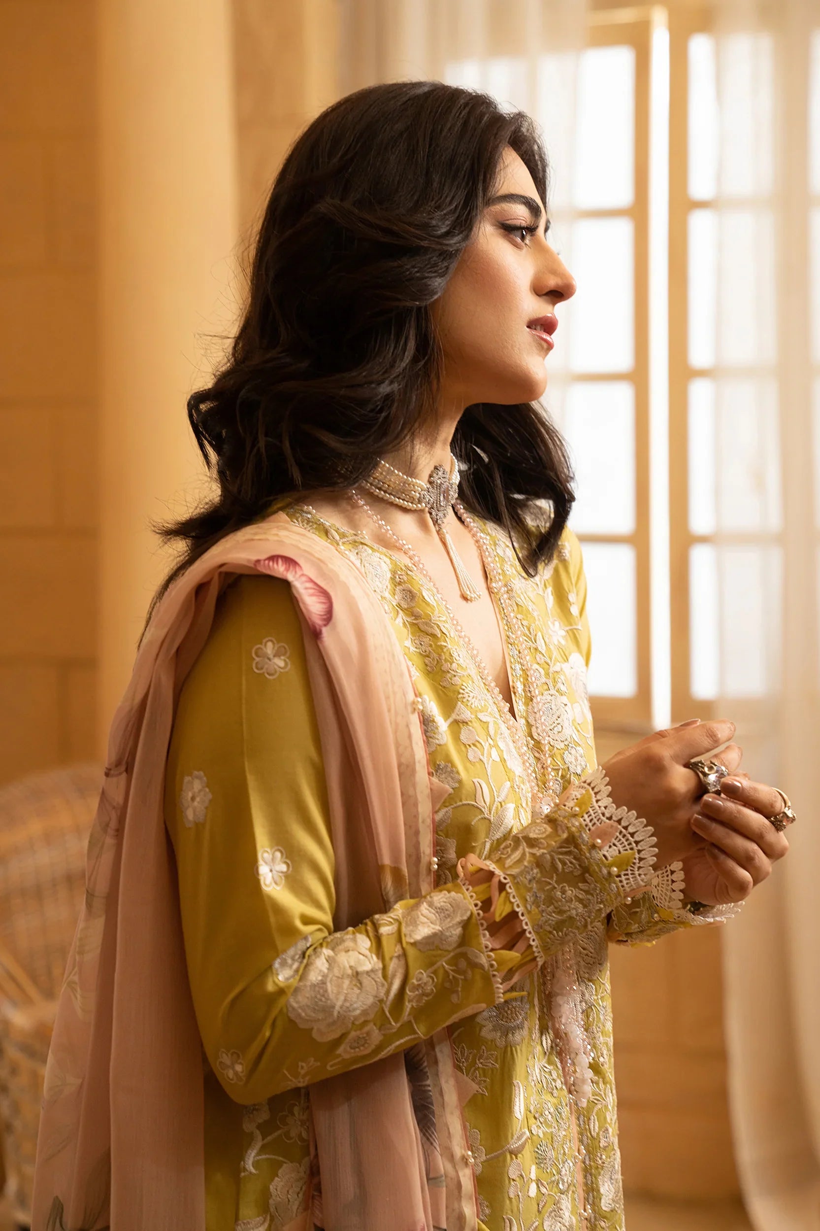 Hemstitch | Summer Luxury Lawn 24 | Lime - Official Hemstitch stockist in UK - Sakeena London