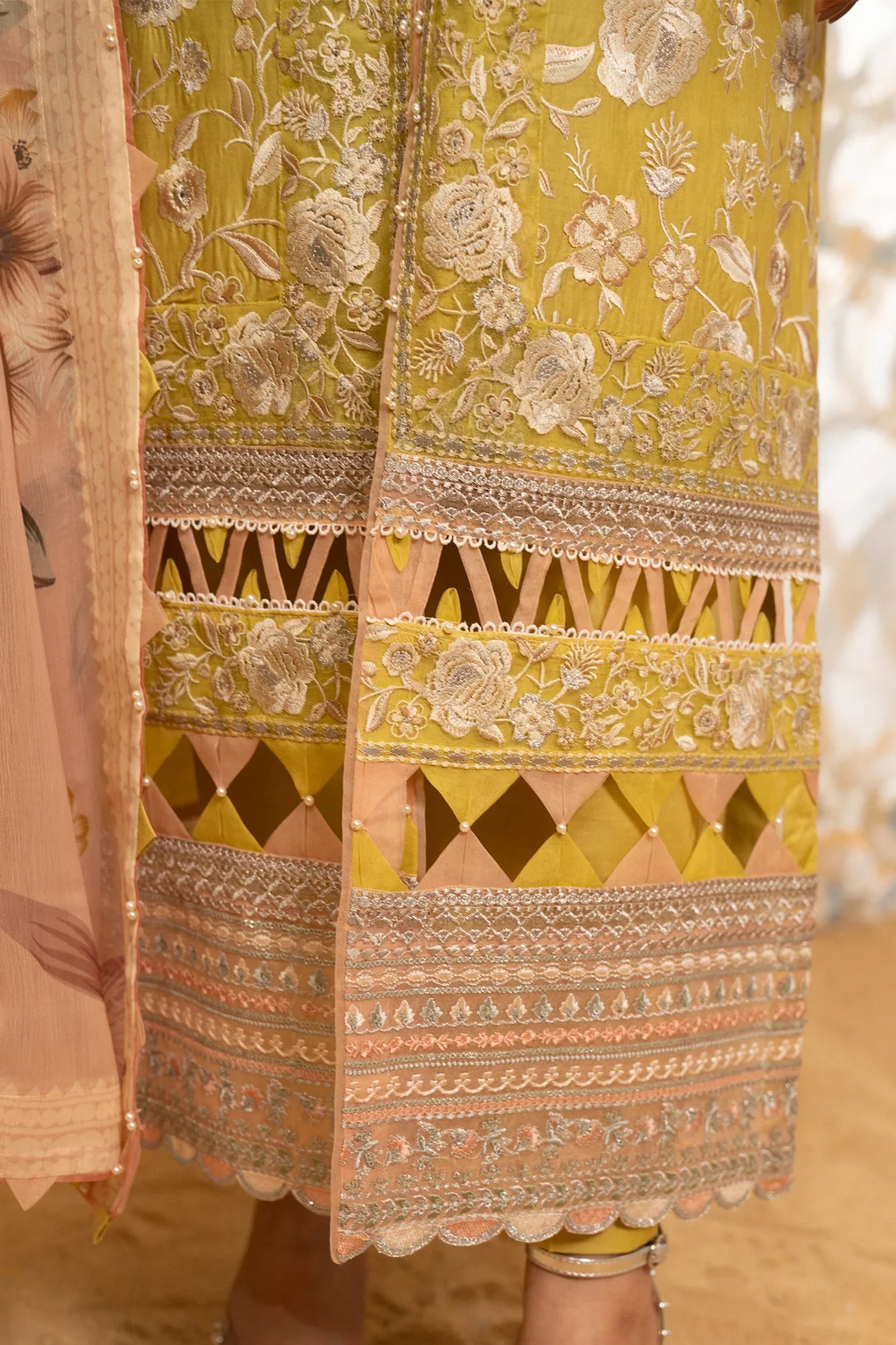 Hemstitch | Summer Luxury Lawn 24 | Lime - Official Hemstitch stockist in UK - Sakeena London