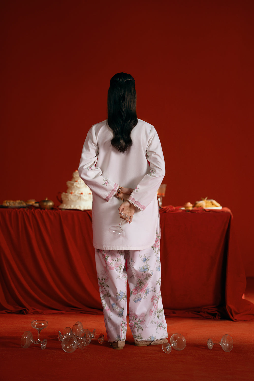 Saira Rizwan | Joolie Co ords |JOOLIE WHITE - JBP25-07 - Official Saira Rizwan stockist in UK - Sakeena London