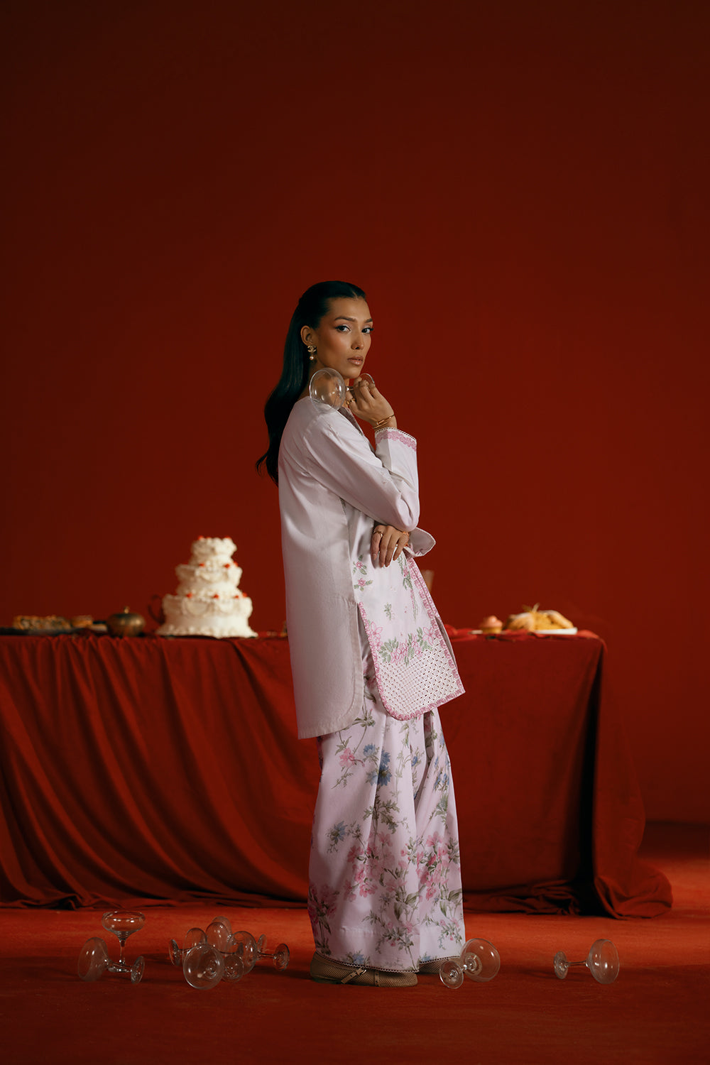 Saira Rizwan | Joolie Co ords |JOOLIE WHITE - JBP25-07 - Official Saira Rizwan stockist in UK - Sakeena London