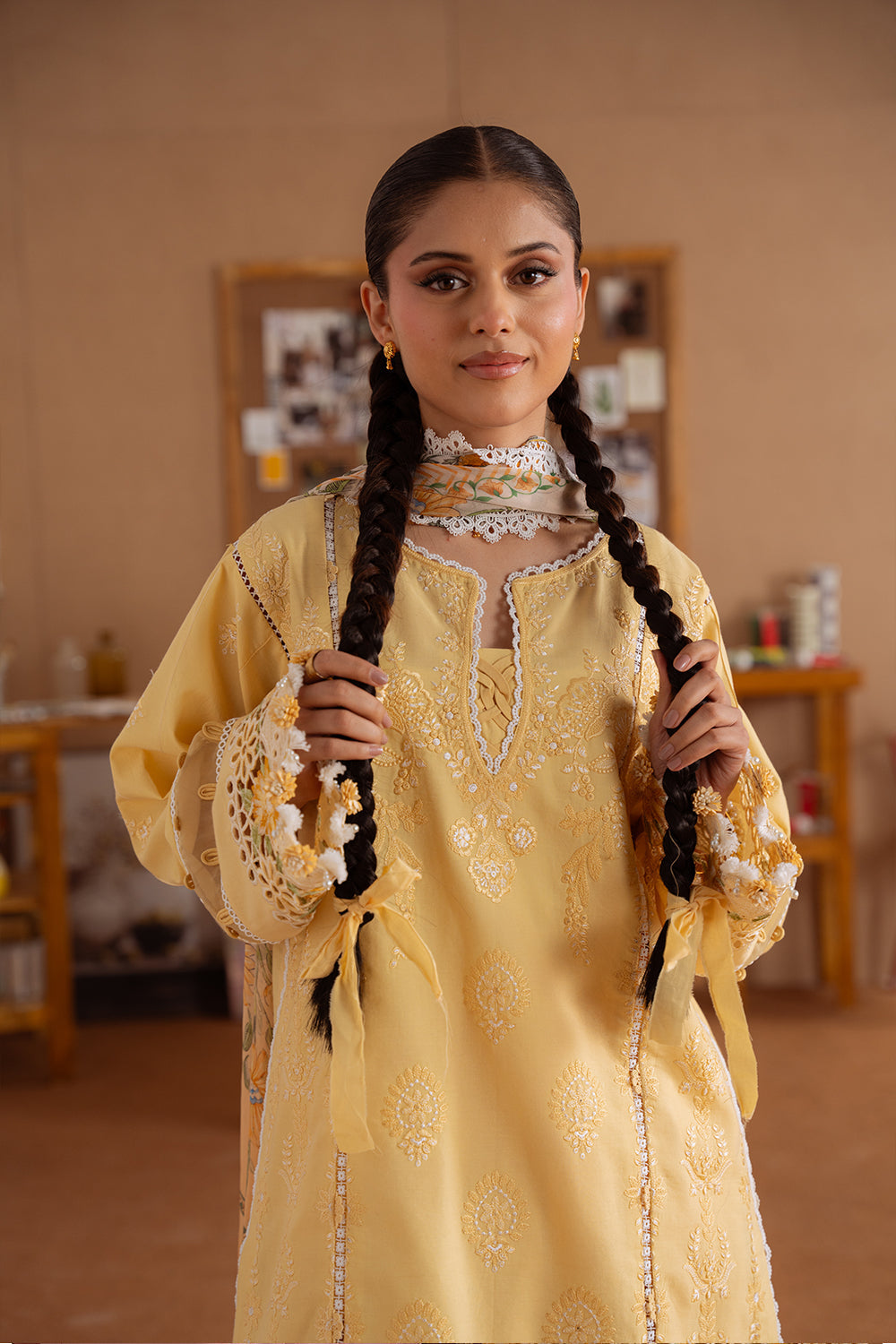 Saira Rizwan | Laanem Summer Lawn 25 | LEYLA-A-SRL25-04 - Official Saira Rizwan stockist in UK - Sakeena London