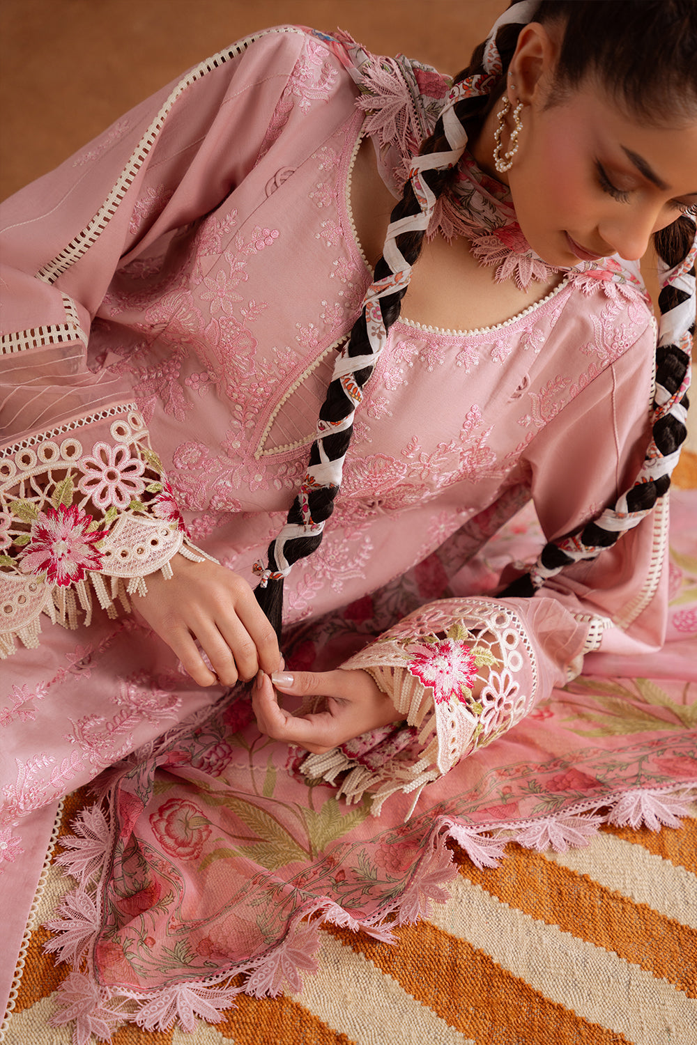 Saira Rizwan | Laanem Summer Lawn 25 | LEYLA-B-SRL25-04 - Official Saira Rizwan stockist in UK - Sakeena London