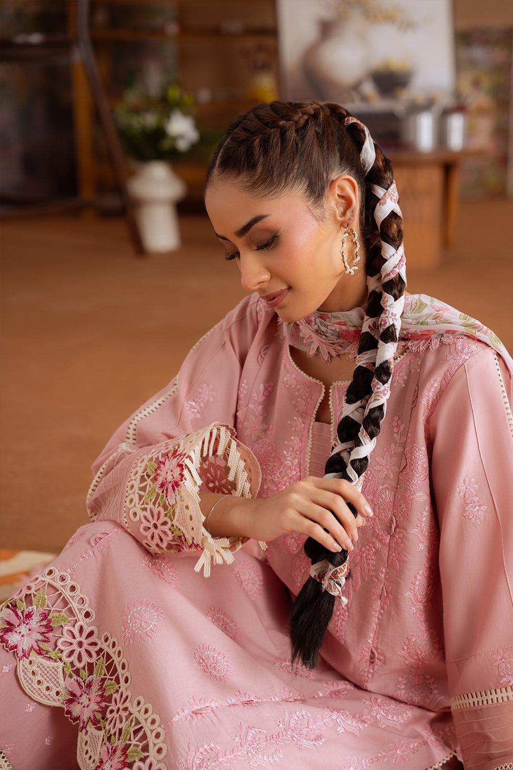 Saira Rizwan | Laanem Summer Lawn 25 | LEYLA-B-SRL25-04 - Official Saira Rizwan stockist in UK - Sakeena London