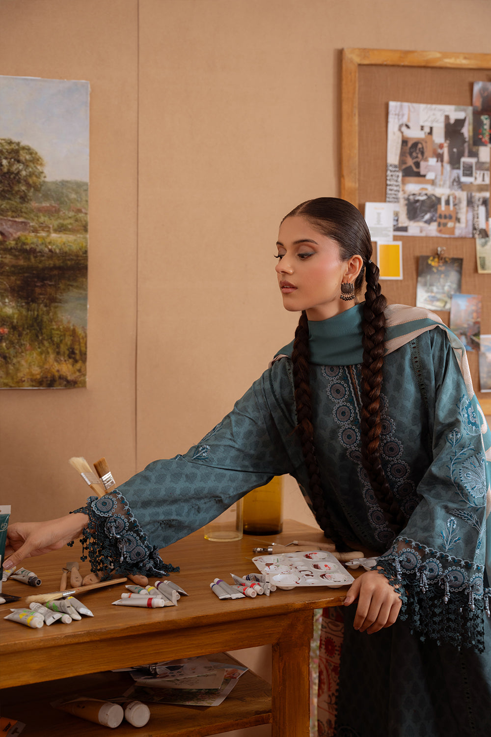 Saira Rizwan | Laanem Summer Lawn 25 | SEREN-B-SRL25-08 - Official Saira Rizwan stockist in UK - Sakeena London