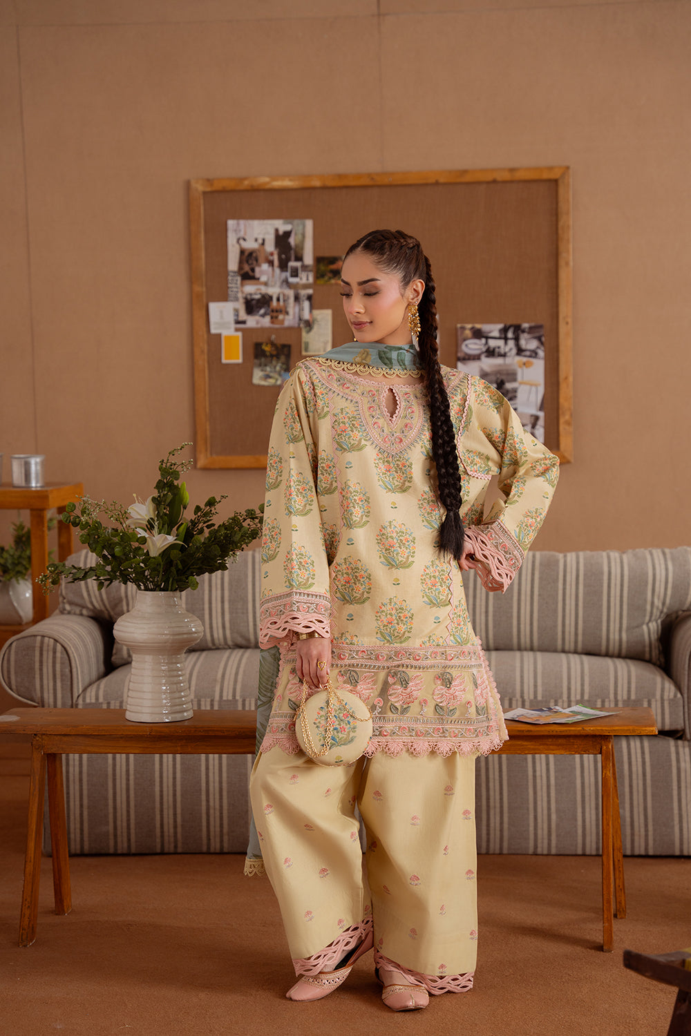 Saira Rizwan | Laanem Summer Lawn 25 | NERIDA-A-SRL25-02 - Official Saira Rizwan stockist in UK - Sakeena London
