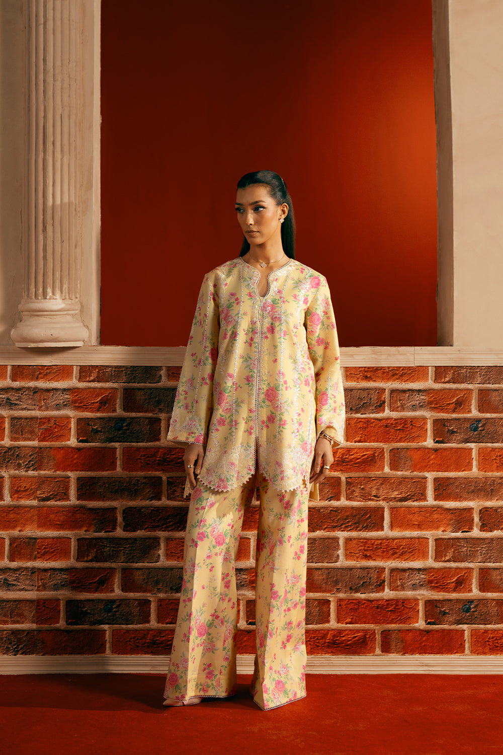 Saira Rizwan | Joolie Co ords | YELLOW-JBP25-01 - Official Saira Rizwan stockist in UK - Sakeena London