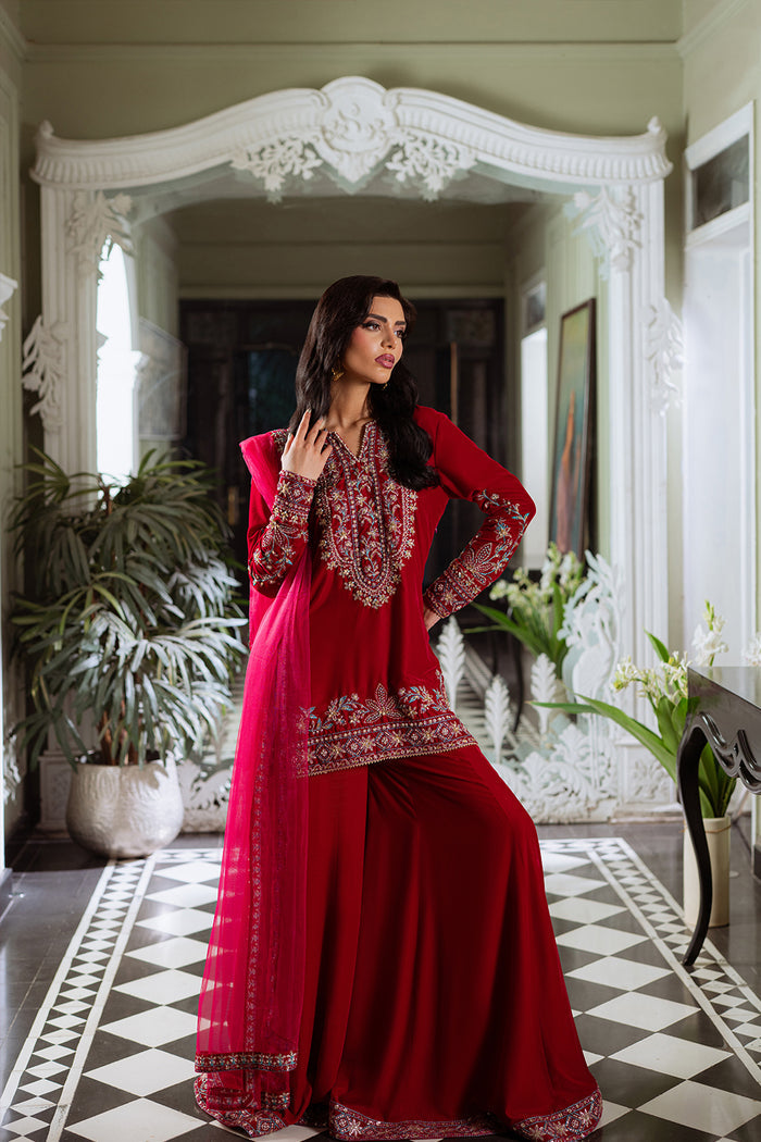 Saira Rizwan | Velvet Pret 25 | SHIREEN-SRVP25-04 - Official Saira Rizwan stockist in UK - Sakeena London