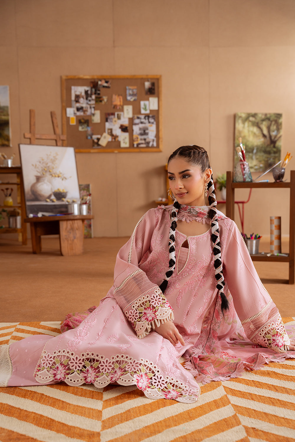 Saira Rizwan | Laanem Summer Lawn 25 | LEYLA-B-SRL25-04 - Official Saira Rizwan stockist in UK - Sakeena London