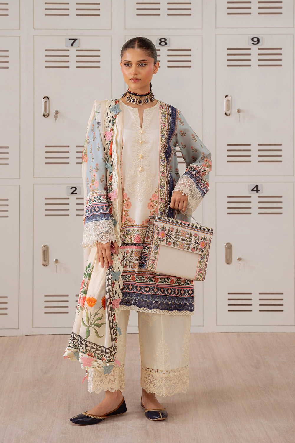 Saira Rizwan | Laanem Summer Lawn 25 | ZUMRA-B-SRL25-07 - Official Saira Rizwan stockist in UK - Sakeena London