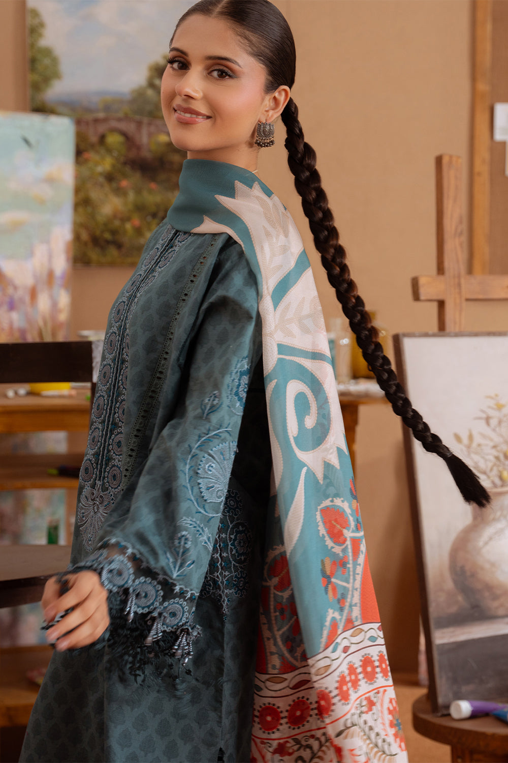 Saira Rizwan | Laanem Summer Lawn 25 | SEREN-B-SRL25-08 - Official Saira Rizwan stockist in UK - Sakeena London