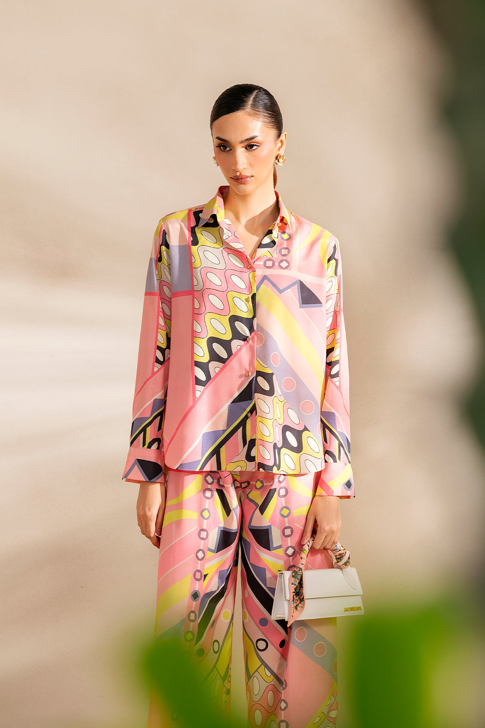 Saira Rizwan | Silk Coords 25 | PEACHY TIDE - SRSP-25-09 - Official Saira Rizwan stockist in UK - Sakeena London