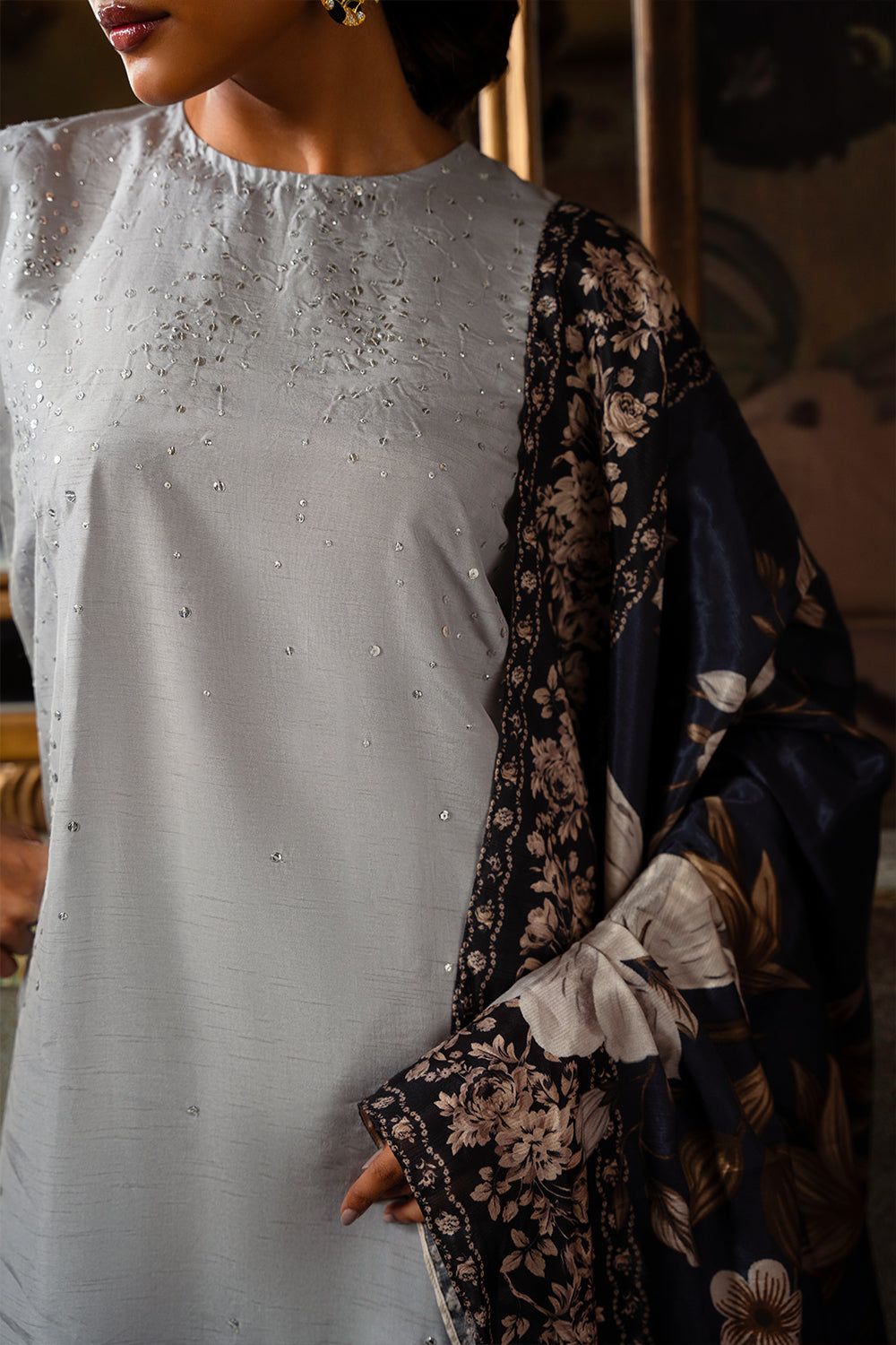 Saira Rizwan | Dahini Silk Pret | SWAN - SRLP04-25 - Official Saira Rizwan stockist in UK - Sakeena London