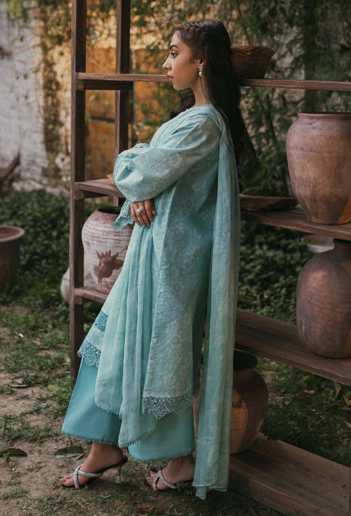 Humdum | Gardenia Lawn | D07 - Official HumDum stockist in UK - Sakeena London
