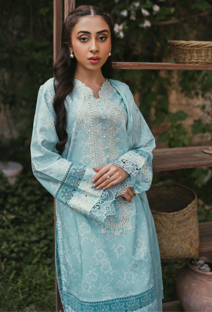 Humdum | Gardenia Lawn | D07 - Official HumDum stockist in UK - Sakeena London