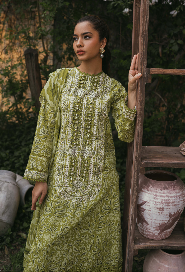 Humdum | Gardenia Lawn | D09 - Official HumDum stockist in UK - Sakeena London