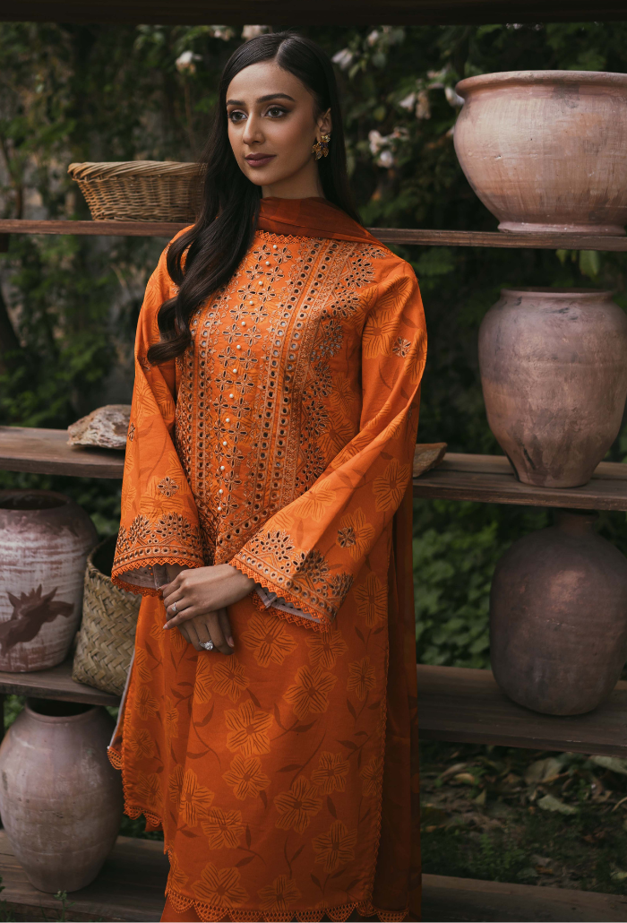 Humdum | Gardenia Lawn | D02 - Official HumDum stockist in UK - Sakeena London