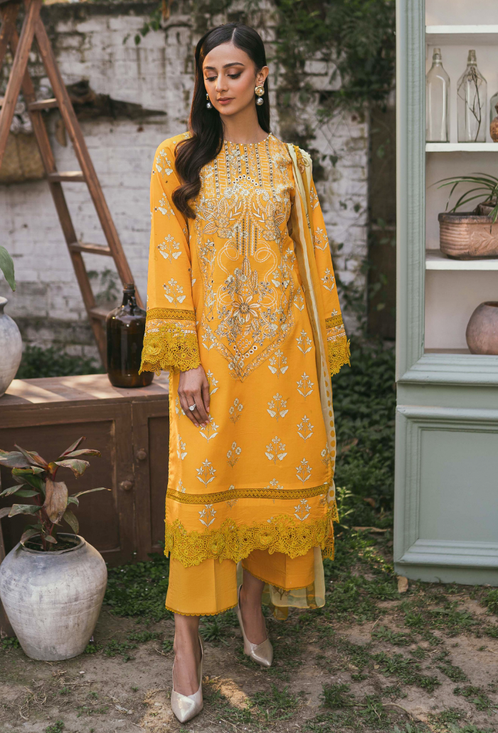 Humdum | Gardenia Lawn | D05 - Official HumDum stockist in UK - Sakeena London