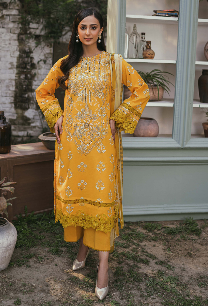 Humdum | Gardenia Lawn | D05 - Official HumDum stockist in UK - Sakeena London