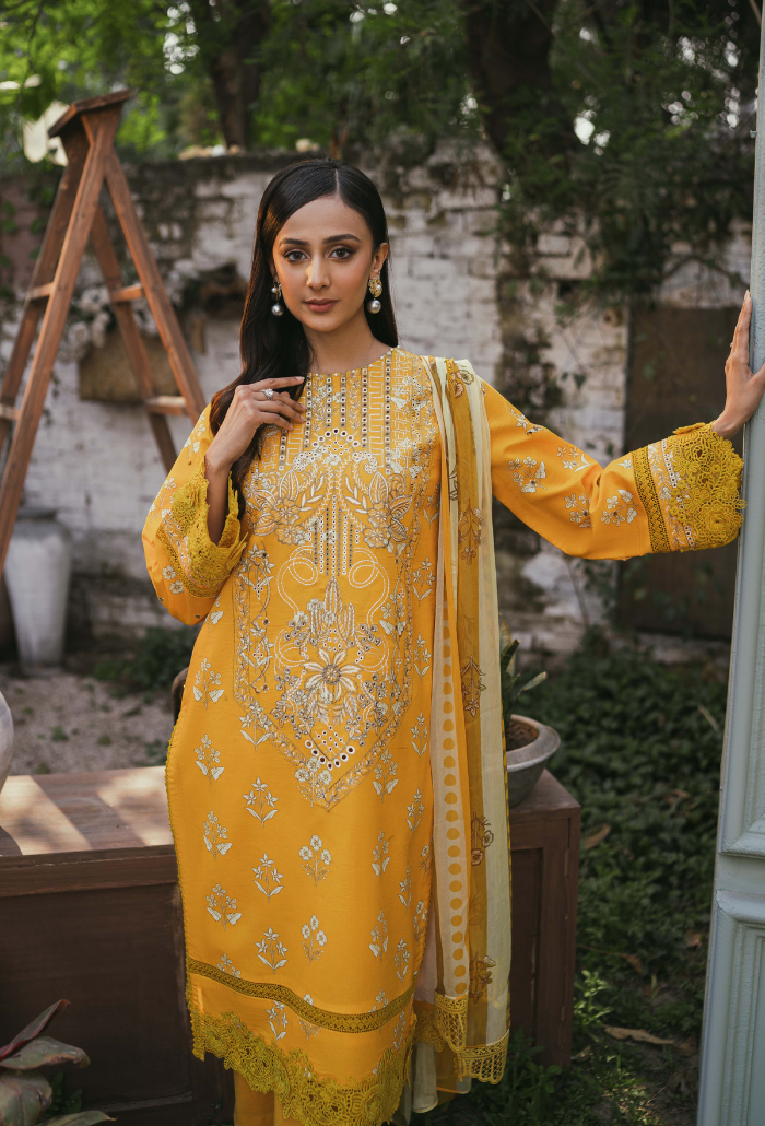 Humdum | Gardenia Lawn | D05 - Official HumDum stockist in UK - Sakeena London