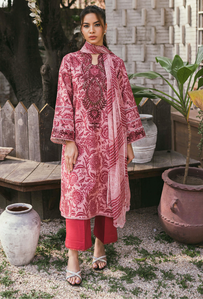 Humdum | Gardenia Lawn | D010 - Official HumDum stockist in UK - Sakeena London