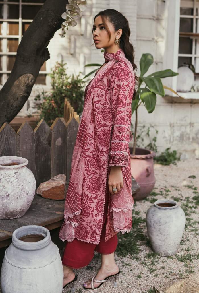 Humdum | Gardenia Lawn | D010 - Official HumDum stockist in UK - Sakeena London