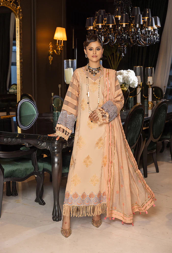 Humdum | Charlotte Chikankari Lawn | D10 - Official HumDum stockist in UK - Sakeena London