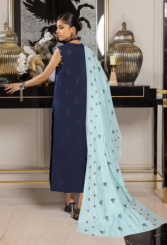 Humdum | Charlotte Chikankari Lawn | D09 - Official HumDum stockist in UK - Sakeena London