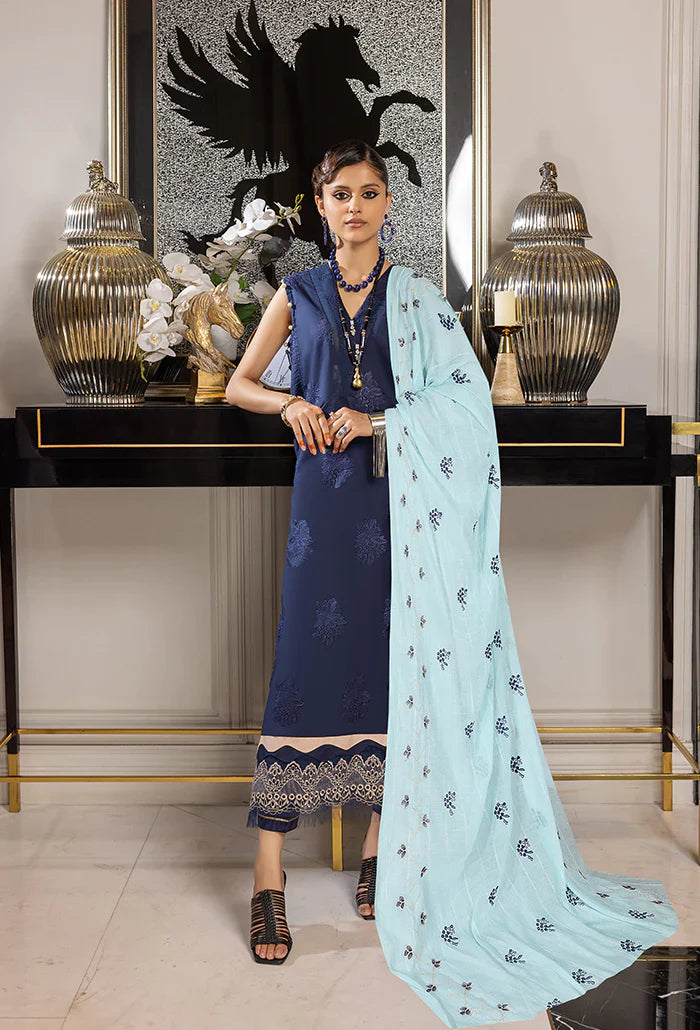 Humdum | Charlotte Chikankari Lawn | D09 - Official HumDum stockist in UK - Sakeena London