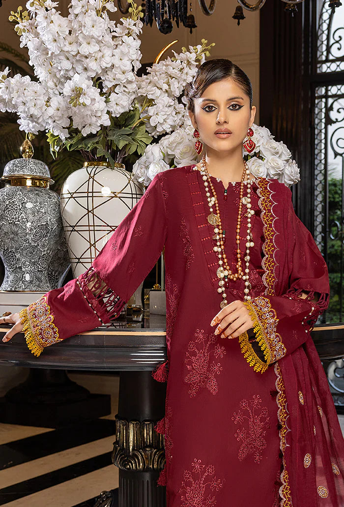 Humdum | Charlotte Chikankari Lawn | D08 - Official HumDum stockist in UK - Sakeena London